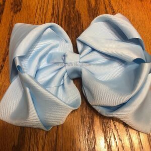 Baby Blue 8" Double Ribbon Boutique Bows  -kids-  (2) 5B1841 Handmade NWT Boutiq